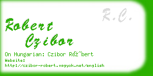 robert czibor business card